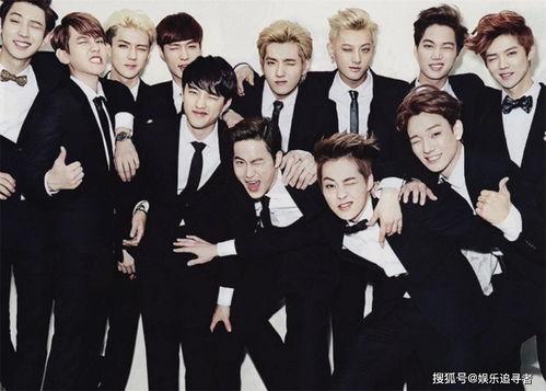 exo官方出道照片,星光熠熠，青春启航